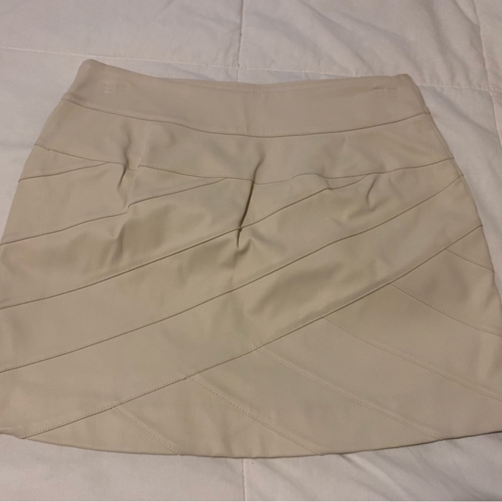 Express cream Mini Skirt